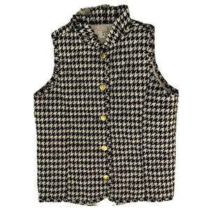 Crown & Ivy Girls Black/White Vest (S)
